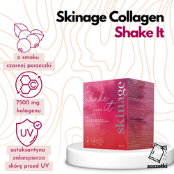 YASENKA Skinage Collagen Shake It Blackcurrant – kosttilskudd 20 poser