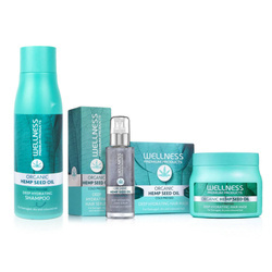 WELLNESS PREMIUM PRODUCTS djupt återfuktande set (schampo 500ml, serum 100ml, mask 500ml + 4 ampuller GRATIS)