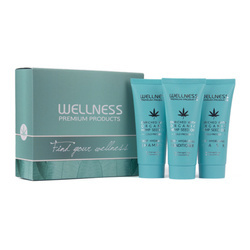 WELLNESS PREMIUM PRODUCTS Deep Hydrating Mini Set – dypt fuktighetsgivende hårpleiesett (sjampo 50 ml | balsam 50 ml | hårmaske 50 ml)