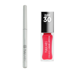 TULI LABS Set (Lippenkonturenstift 04, Kollagen-Lippenstift SPF30 Coral Pink 11ml)