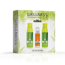 WELLNESS PREMIUM PRODUCTS Intensivt återfuktande hårset (schampo 500ml | balsam 500ml | serum 100ml)
