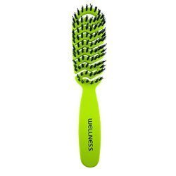WELLNESS PREMIUM PRODUCTS flat green hair brush - small