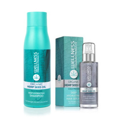 WELLNESS PREMIUM PRODUCTS zestaw (szampon głęboko nawilżający 500ml, serum głęboko nawilżające 100ml)