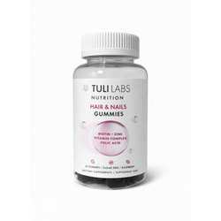 TULI LABS Hair & Nails Gummies – gummies for hair and nails with biotin 60 pcs (180g)